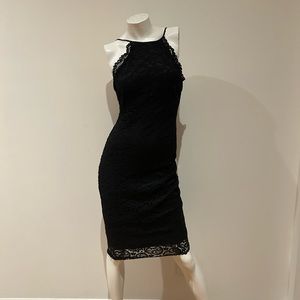 Black lace dress.